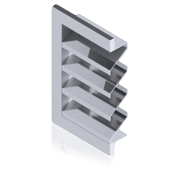 2 Inch Extruded Stainless Steel Louvers 